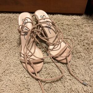 Tan Strappy Women's Sandals